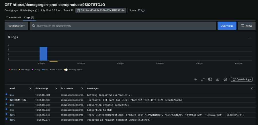 Logs in context